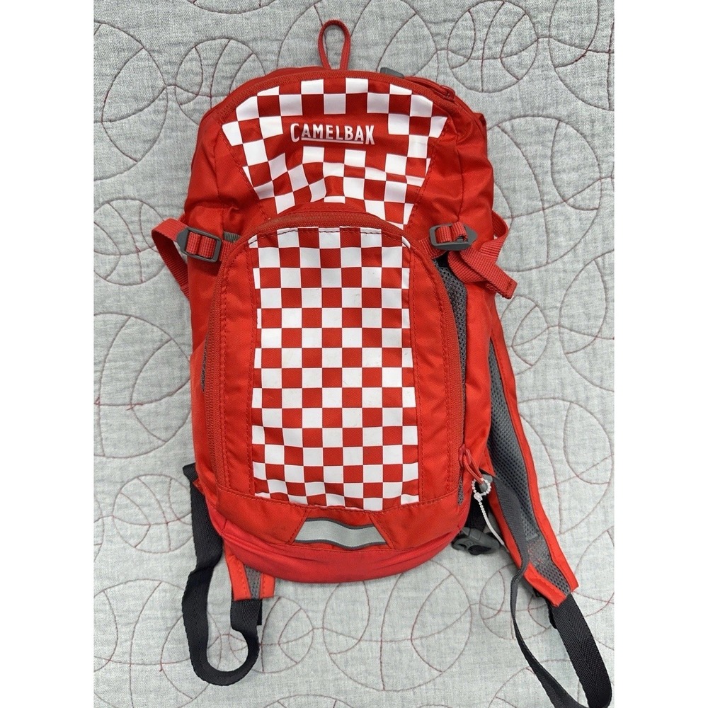CamelBak Mini M.U.L.E. Hydration Backpack Red Checked / Kids One Size